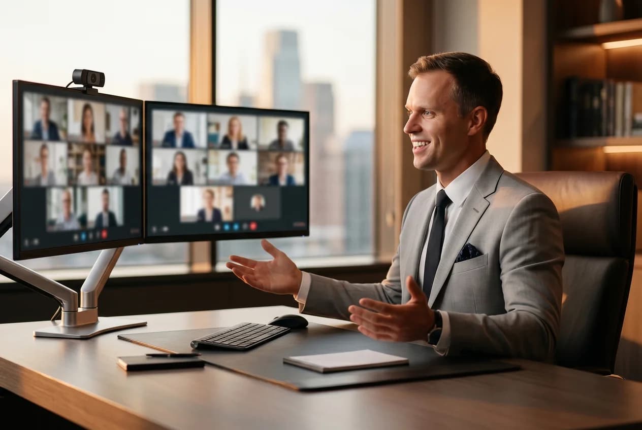 Online-Coaching per Video-Call mit Dennis Tefett am iMac
