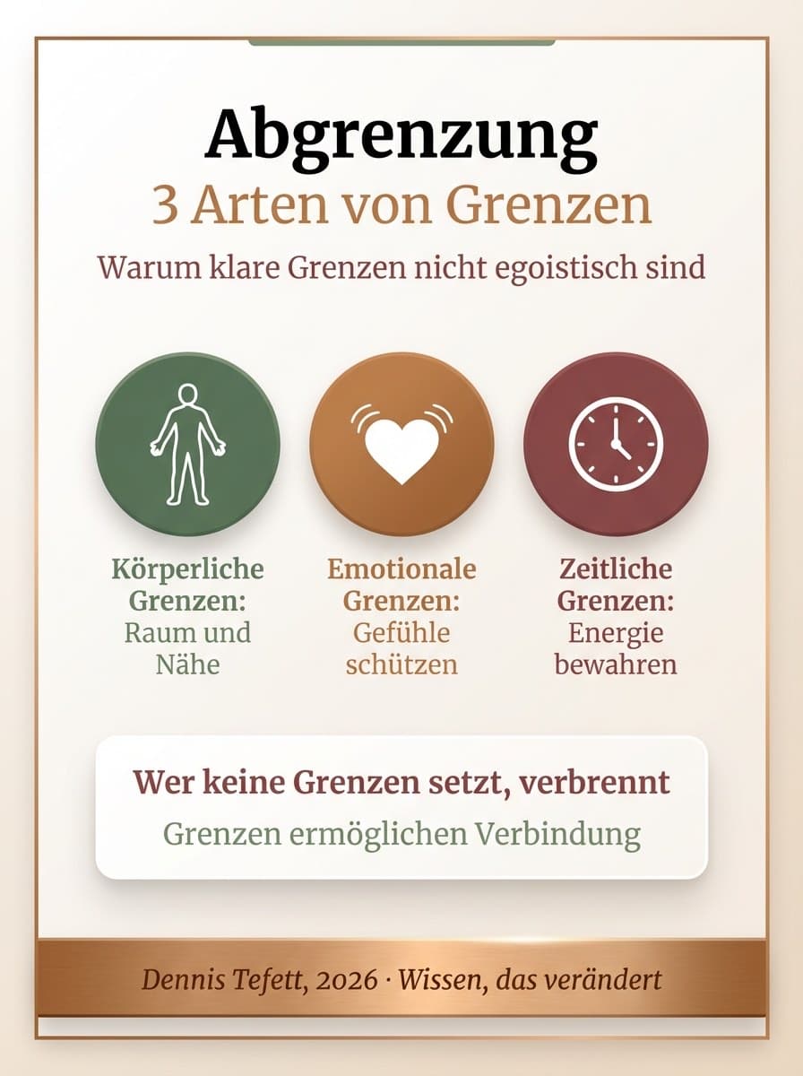 Infografik: Drei psychologische Mechanismen die das Grenzensetzen erschweren, Dennis Tefett Coaching