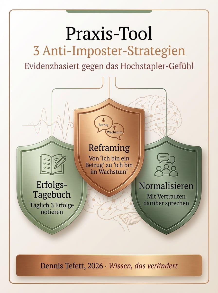 Infografik: Der Kompetenz-Kreislauf und das Dunning-Kruger-Paradox bei Führungskräften mit Imposter-Syndrom